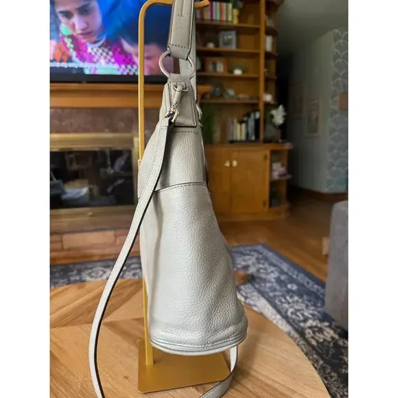 Michael Kors Anita Grey Leather Convertible Hobo Bag - Picture 10 of 10